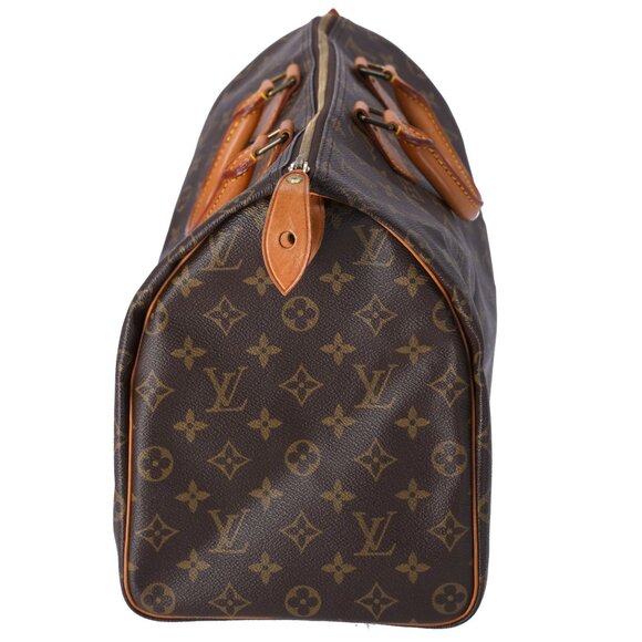 Louis Vuitton Speedy 40 Monogram Handbag M41522 Duffle Bag Brown - Picture 4 of 10